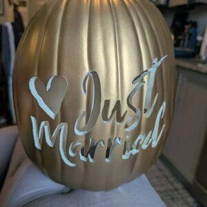 Handmade Foam Wedding Pumpkin